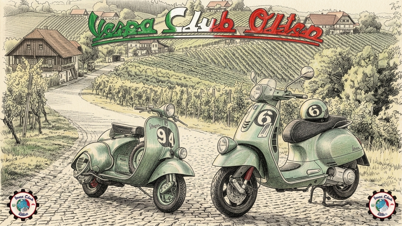 Vespa-mit-Landschaft-zeichnung